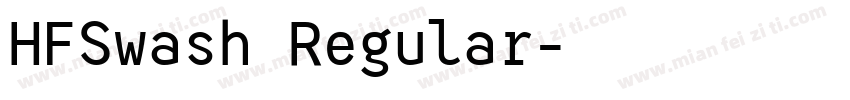 HFSwash Regular字体转换
